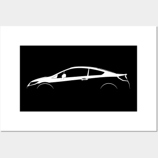 Honda Civic Si Coupe (FG4) Silhouette Posters and Art